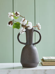 Tampa Furniture Outlet Lutz - Ashley Furniture - Aadeen Vase - Vase / Distressed Brown - A2000673