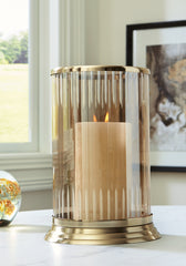 Tampa Furniture Outlet Lutz - Ashley Furniture - Aavinson Candle Holder - Candle Holder / Amber/Gold Finish - A2000688