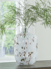 Tampa Furniture Outlet Lutz - Ashley Furniture - Keelton Vase - Vase / White/Taupe/Pink - A2000759