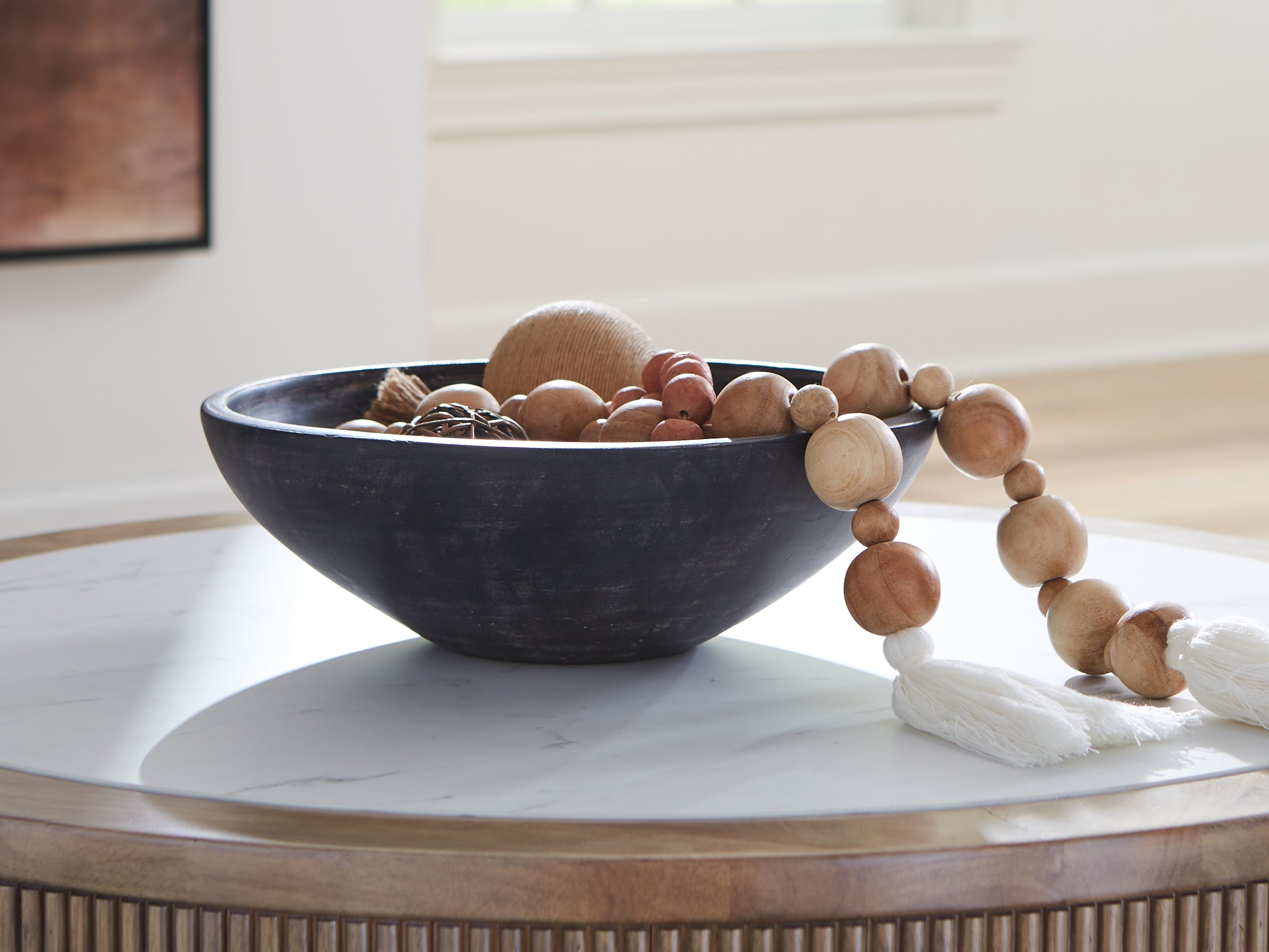 Tampa Furniture Outlet Lutz - Ashley Furniture - Meadie Bowl - Bowl / Distressed Black - A2000792