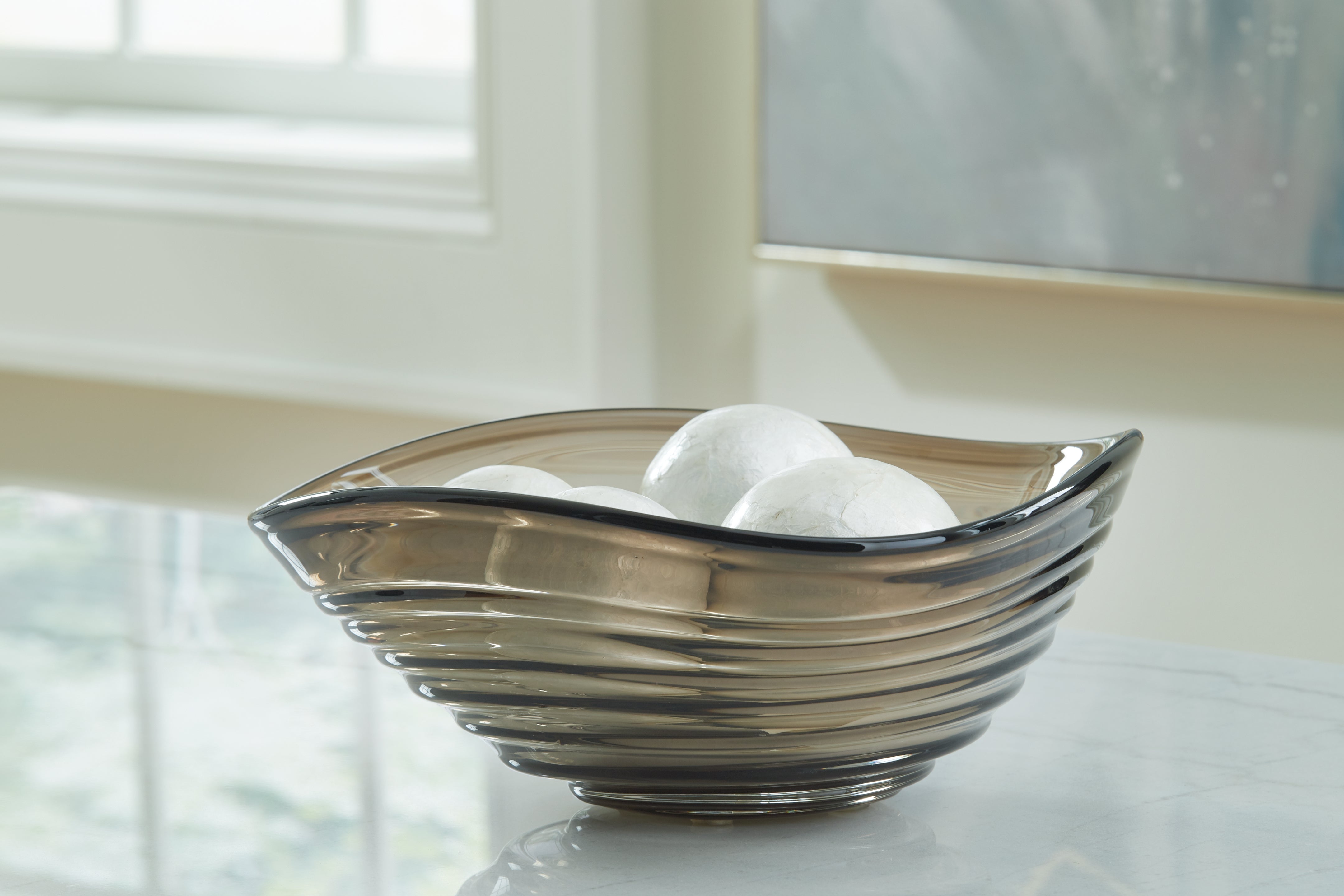 Tampa Furniture Outlet Lutz - Ashley Furniture - Solariston Bowl - Bowl / Gray/Brown - A2900016