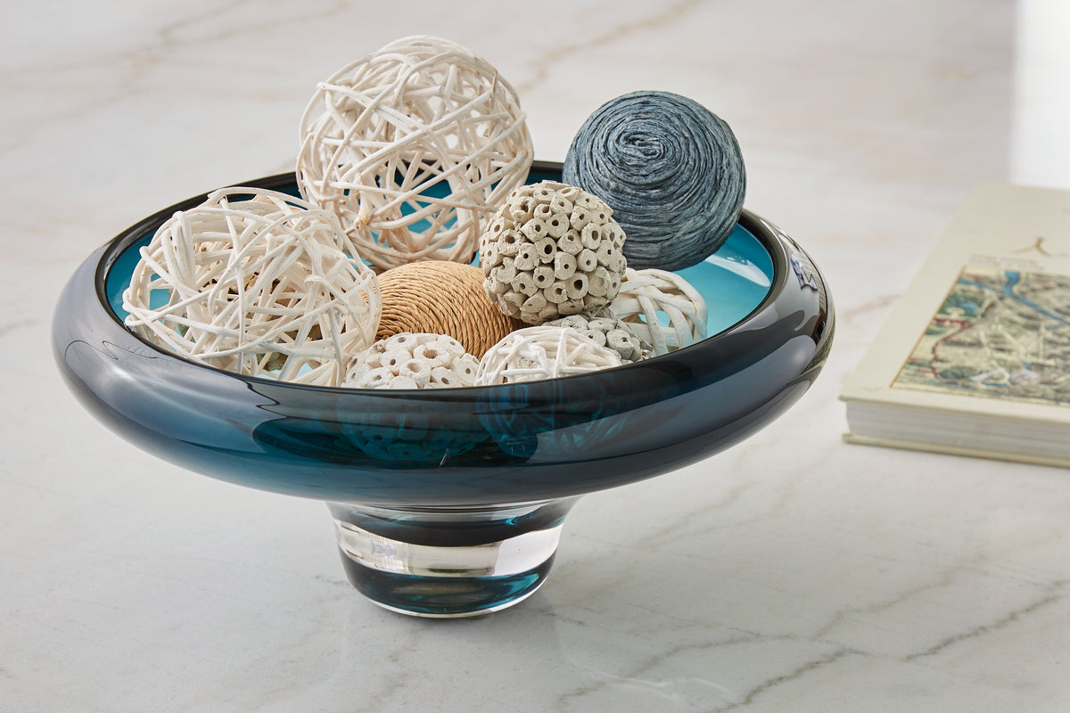 Tampa Furniture Outlet Lutz - Ashley Furniture - Vallborough Bowl - Bowl / Teal Blue - A2900017