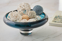 Tampa Furniture Outlet Lutz - Ashley Furniture - Vallborough Bowl - Bowl / Teal Blue - A2900017