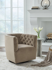 Tampa Furniture Outlet Lutz - Ashley Furniture - Hayesler Swivel Accent Chair - Swivel Accent Chair / Cocoa - A3000661
