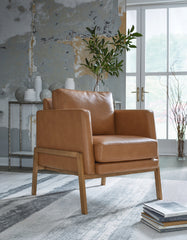 Tampa Furniture Outlet Lutz - Ashley Furniture - Numund Accent Chair - Accent Chair / Caramel - A3000670