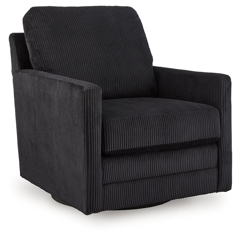 Tampa Furniture Outlet Lutz - Ashley Furniture - Icaman Swivel Accent Chair - Swivel Accent Chair / Sand - A3000728