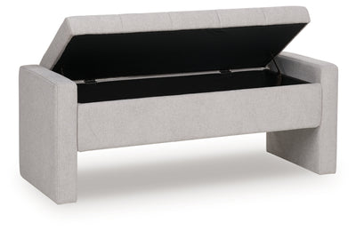 Tampa Furniture Outlet Lutz - Ashley Furniture - Akselman Storage Bench - Storage Bench / Gray / 50"W x 19"D x 19"H - A3000744