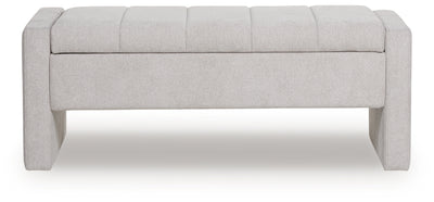 Tampa Furniture Outlet Lutz - Ashley Furniture - Akselman Storage Bench - Storage Bench / Gray / 50"W x 19"D x 19"H - A3000744