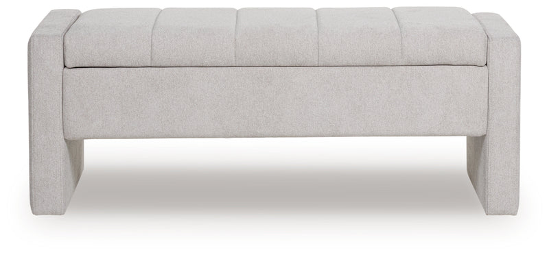 Tampa Furniture Outlet Lutz - Ashley Furniture - Akselman Storage Bench - Storage Bench / Gray / 50"W x 19"D x 19"H - A3000744