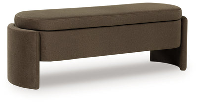 Tampa Furniture Outlet Lutz - Ashley Furniture - Vavuniya Storage Bench - Storage Bench / Brown / 56"W x 19"D x 19"H - A3000750