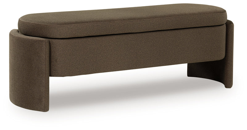 Tampa Furniture Outlet Lutz - Ashley Furniture - Vavuniya Storage Bench - Storage Bench / Brown / 56"W x 19"D x 19"H - A3000750