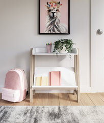 Tampa Furniture Outlet Lutz - Ashley Furniture - Blariden Bookcase - Small Bookcase / White/Tan - A4000361