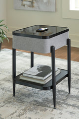 Tampa Furniture Outlet Lutz - Ashley Furniture - Jorvalee Accent Table with Speaker - Accent Table with Speaker / Gray/Black - A4000550