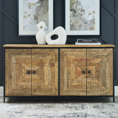 Tampa Furniture Outlet Lutz - Ashley Furniture - Camney Accent Cabinet - Accent Cabinet / Brown/Black - A4000581