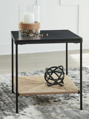 Tampa Furniture Outlet Lutz - Ashley Furniture - Minrich Accent Table - Accent Table / Black/Natural - A4000591