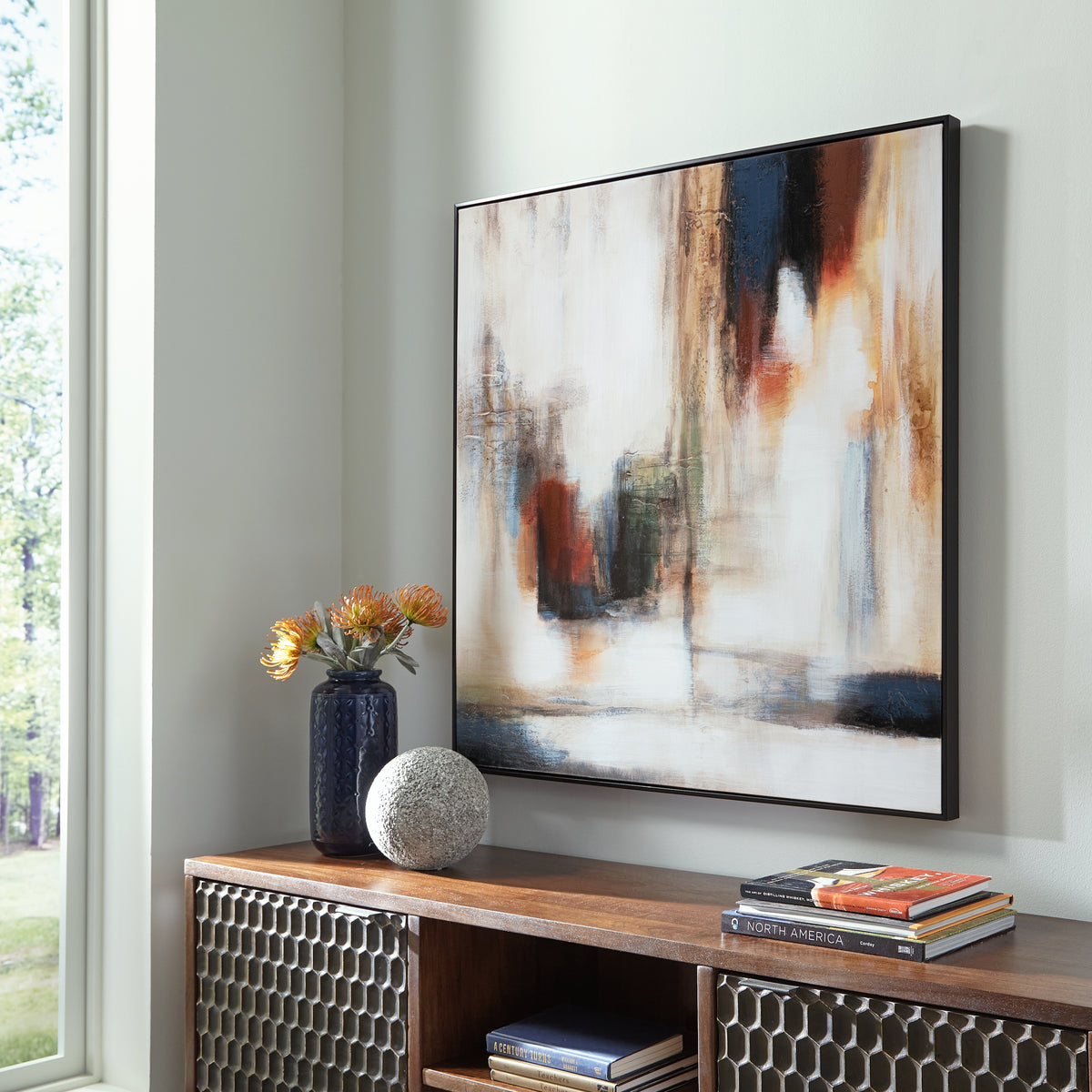 Tampa Furniture Outlet Lutz - Ashley Furniture - Pigeonford Wall Decor - Wall Art / Multi - A8000348