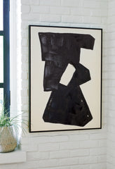 Tampa Furniture Outlet Lutz - Ashley Furniture - Garviery Wall Decor - Wall Art / Black/Cream - A8000385