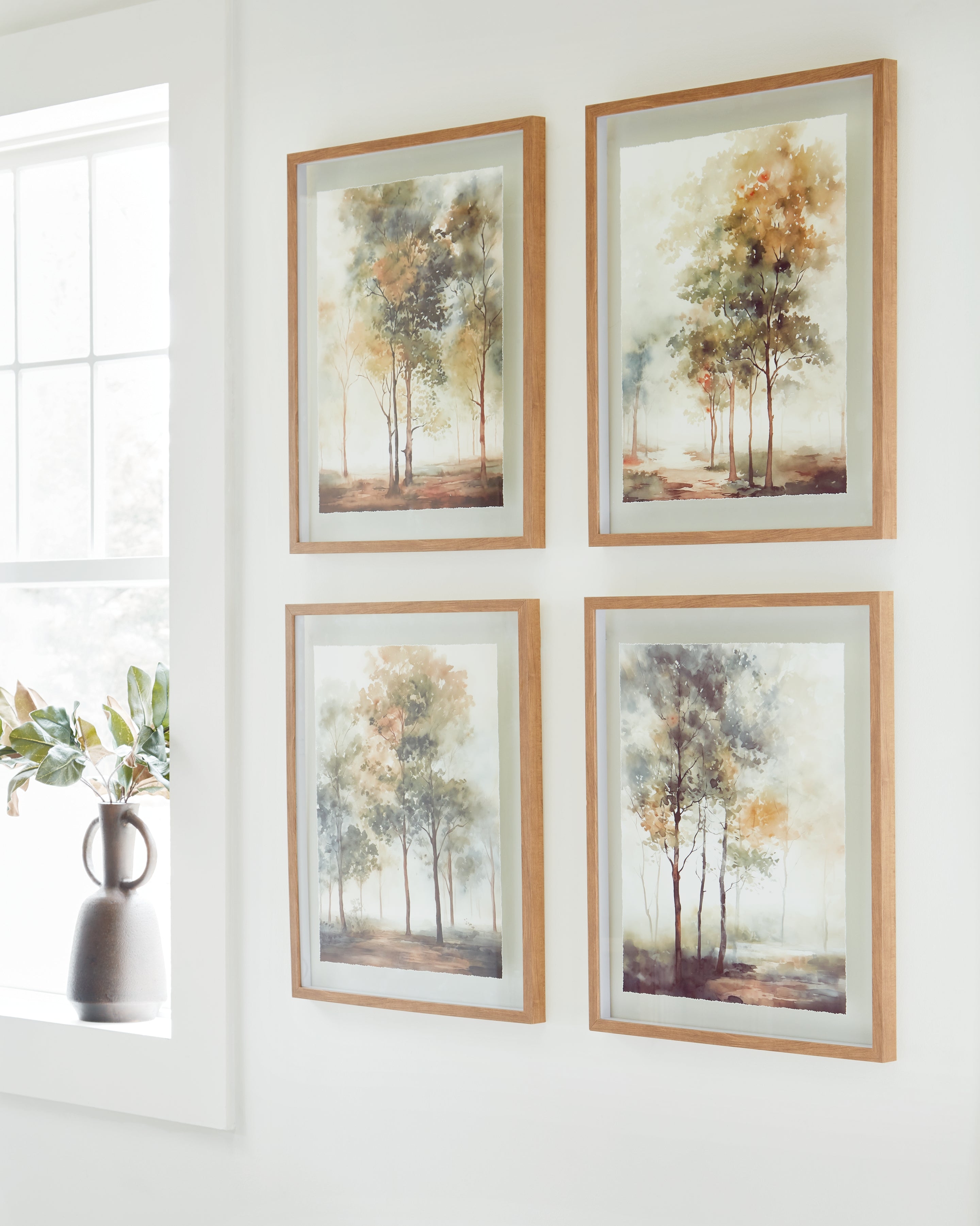 Tampa Furniture Outlet Lutz - Ashley Furniture - Bryneford Wall Decor - Wall Art Set (4/CN) / Multi - A8000411