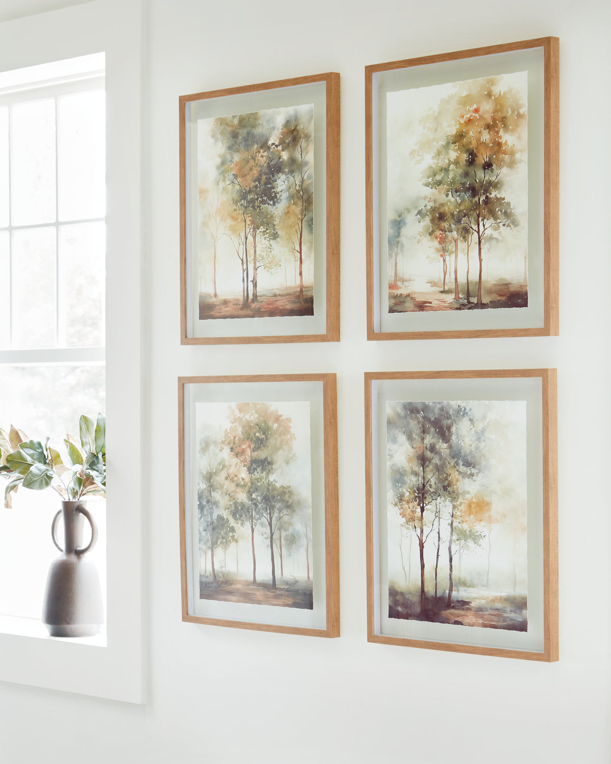 Tampa Furniture Outlet Lutz - Ashley Furniture - Bryneford Wall Decor - Wall Art Set (4/CN) / Multi - A8000411