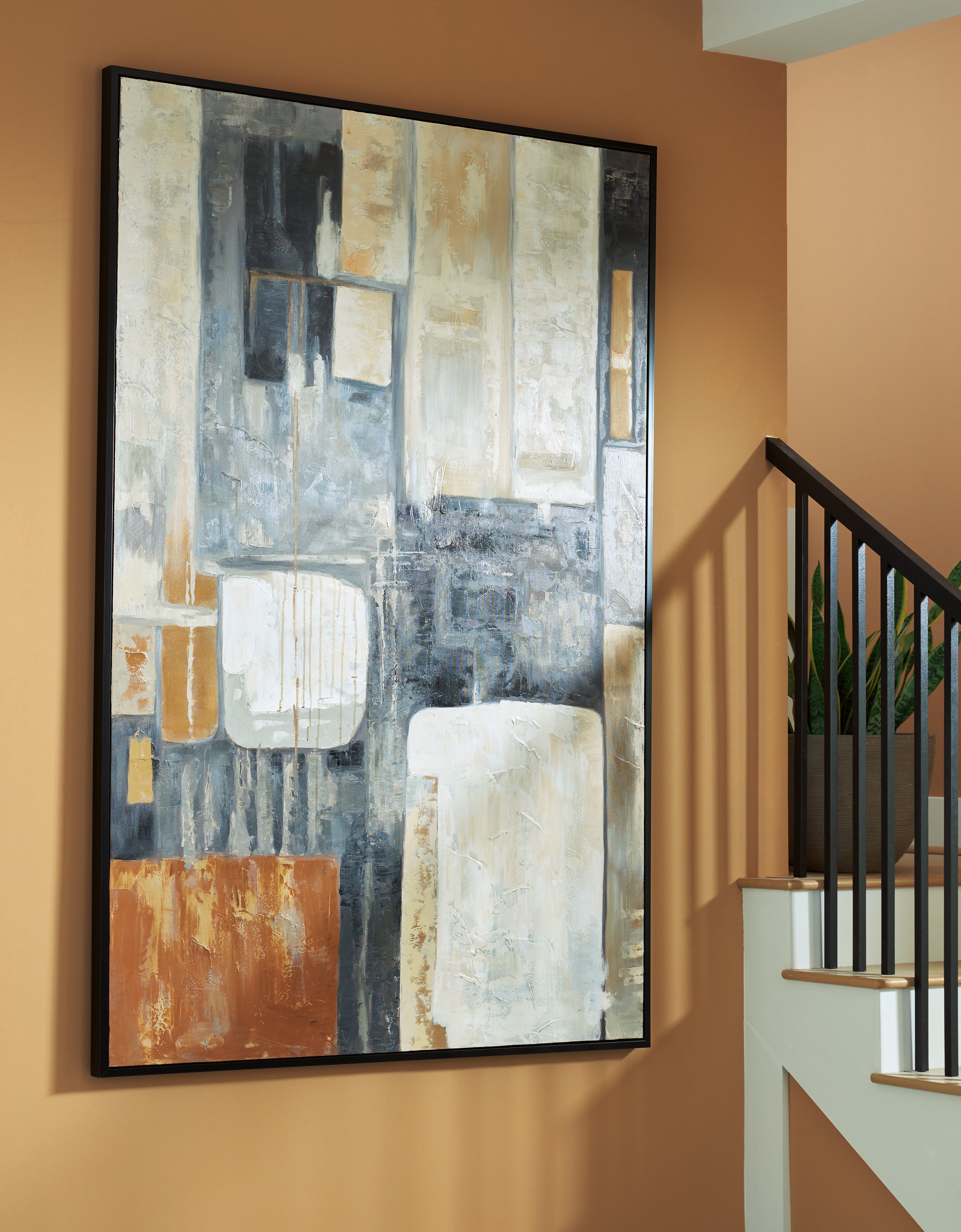 Tampa Furniture Outlet Lutz - Ashley Furniture - Howford Wall Decor - Wall Art / Brown/Black/Gray - A8000426