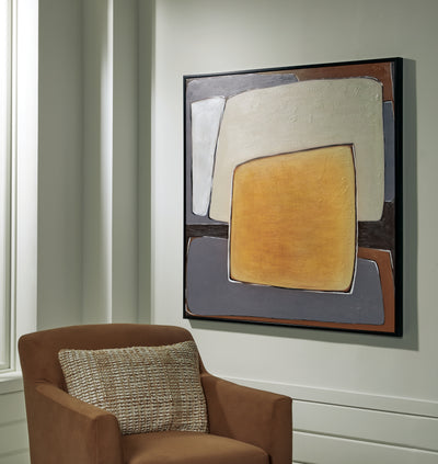Tampa Furniture Outlet Lutz - Ashley Furniture - Actman Wall Decor - Wall Art / Cream/Brown/Gray - A8000428