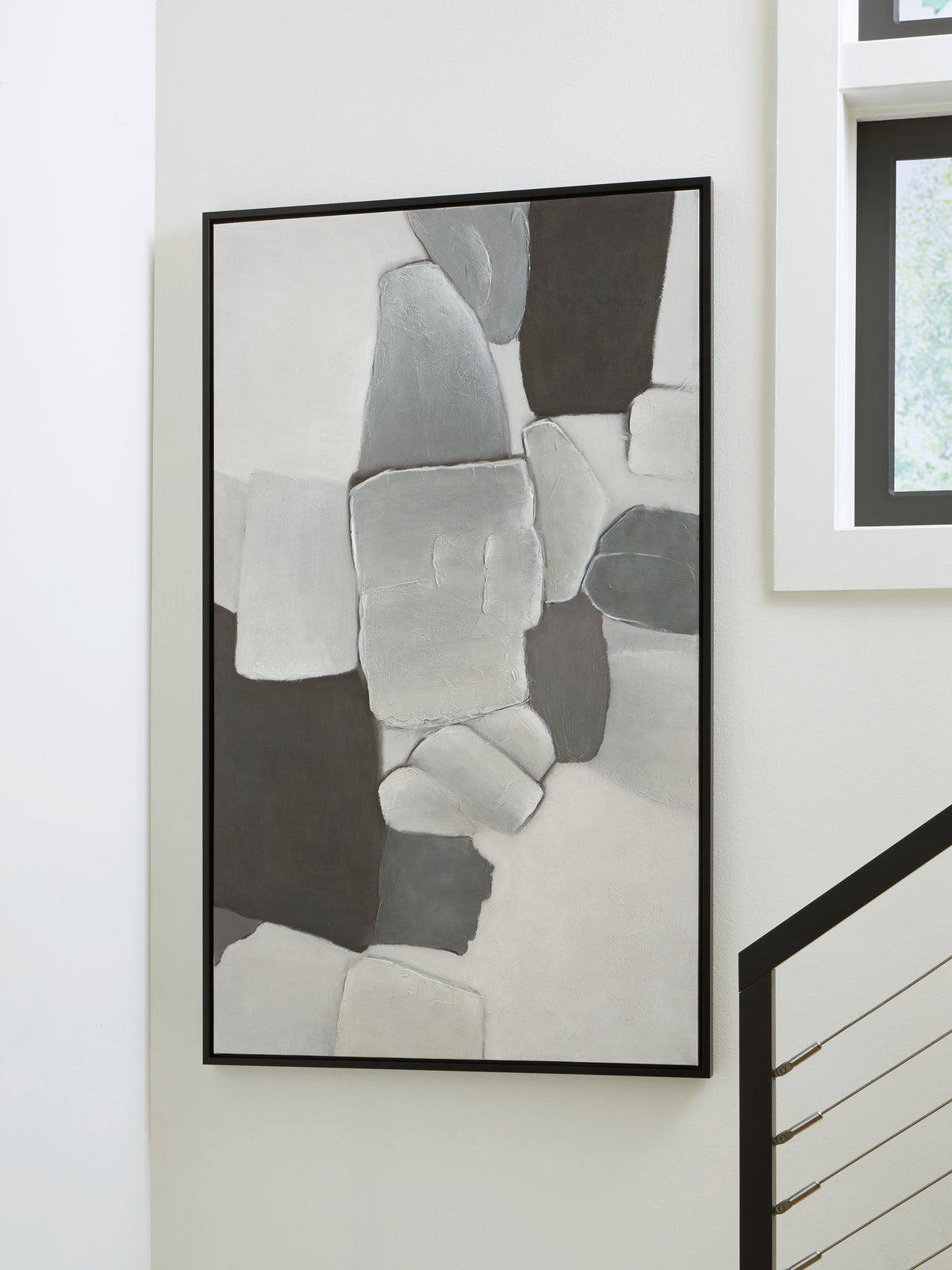 Tampa Furniture Outlet Lutz - Ashley Furniture - Adilson Wall Decor - Wall Art / White/Gray/Black - A8000463