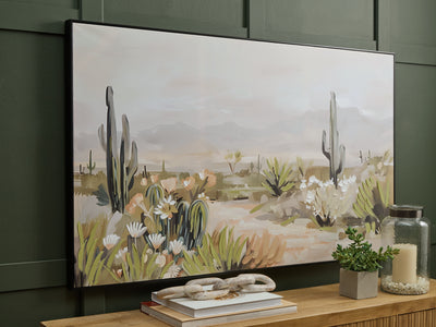 Tampa Furniture Outlet Lutz - Ashley Furniture - Sidworth Wall Decor - Wall Art / Green/Beige/Gray - A8000480