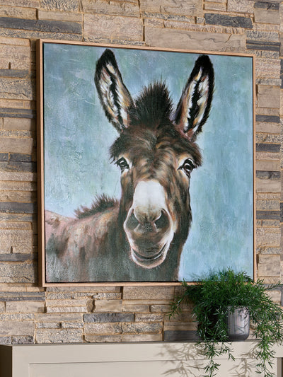 Tampa Furniture Outlet Lutz - Ashley Furniture - Landerton Wall Decor - Wall Art / Brown/Blue/White - A8000488