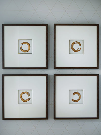 Tampa Furniture Outlet Lutz - Ashley Furniture - Dallbourne Wall Decor - Wall Art Set (4/CN) / White/Gold Finish - A8000491
