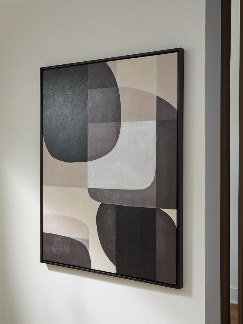 Tampa Furniture Outlet Lutz - Ashley Furniture - Kesleigh Wall Decor - Wall Art / Black/White - A8000495