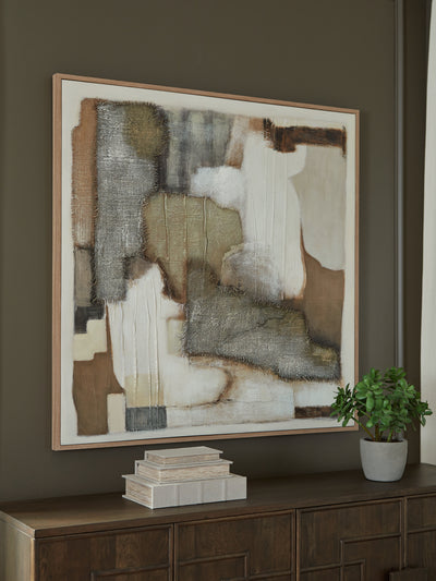 Tampa Furniture Outlet Lutz - Ashley Furniture - Wylander Wall Decor - Wall Art / Tan/Brown/Gray - A8000497