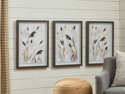 Tampa Furniture Outlet Lutz - Ashley Furniture - Honslow Wall Decor - Wall Art Set (3/CN) / Brown/Black/White - A8000506