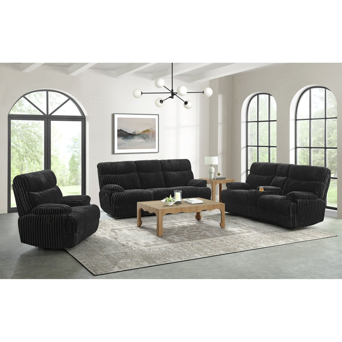 Admiral Motion Sofa in Masis Black – SKU U-16220-8847-305 | Elements
