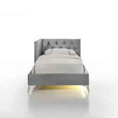 Amberley Twin UPH Corner Bed with LED and USB in Grey