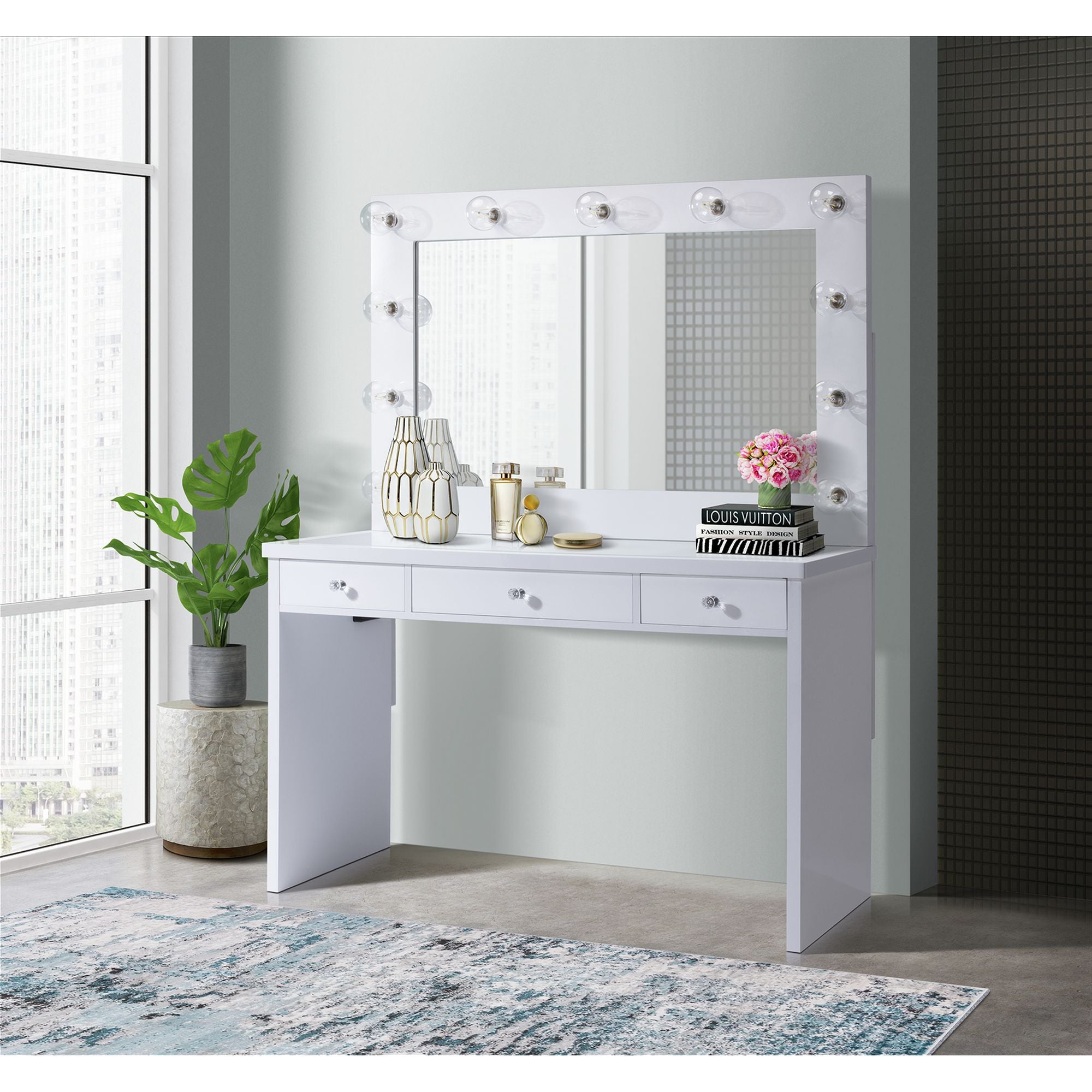 Ariana Complete Dressing Table with Lightbulbs – SKU CVAR2PC | Elements