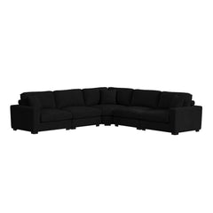 Arizona Modular RHF Armchair with 1 pillow 20" in Steno Black