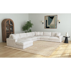 Arizona Modular RHF Armchair with 1 pillow 20" in Steno Beige