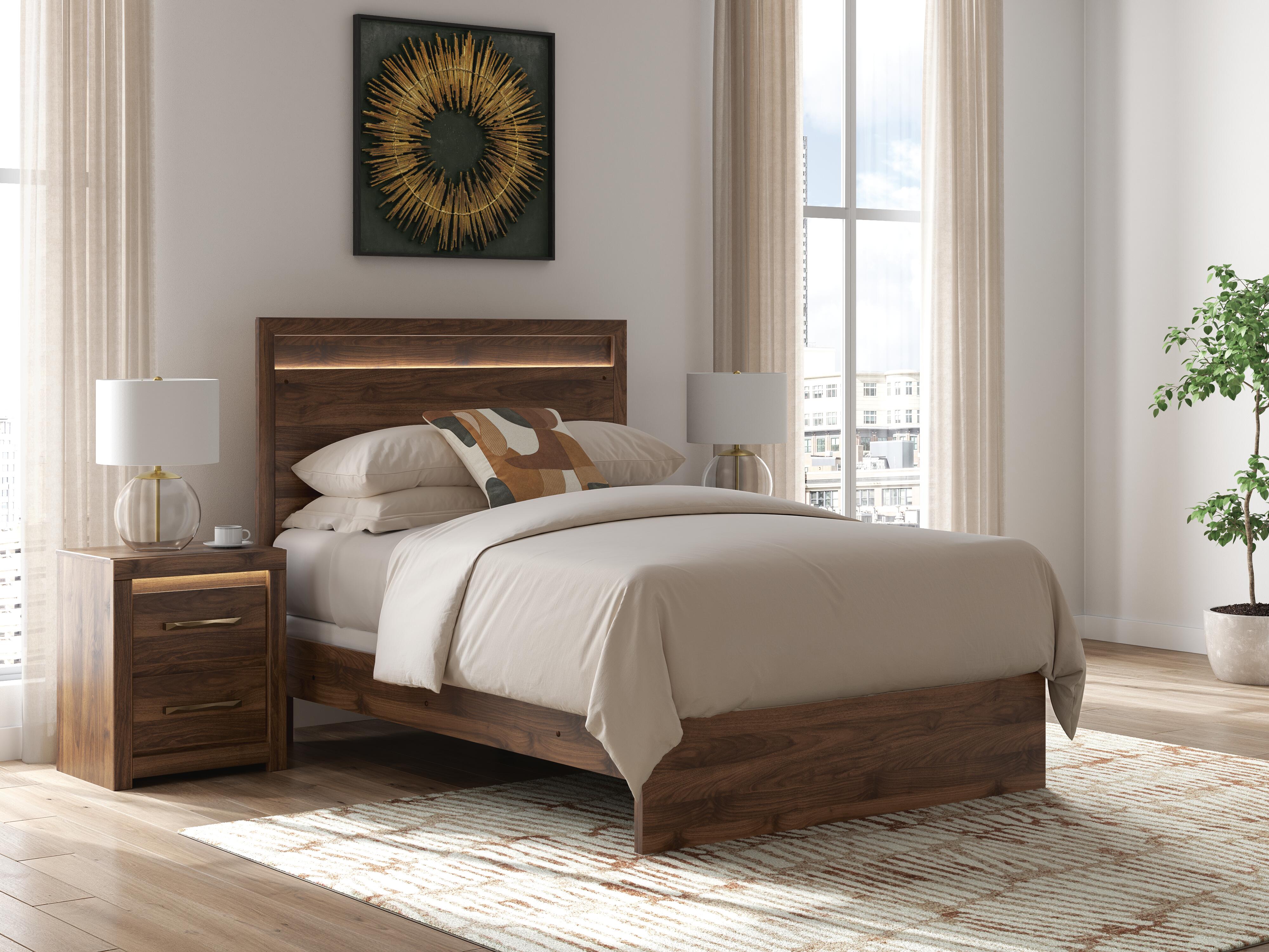 Tampa Furniture Outlet Lutz - Ashley Furniture - Janfyn Bedroom - Full Panel  Bed / Brown - PCB1010B18