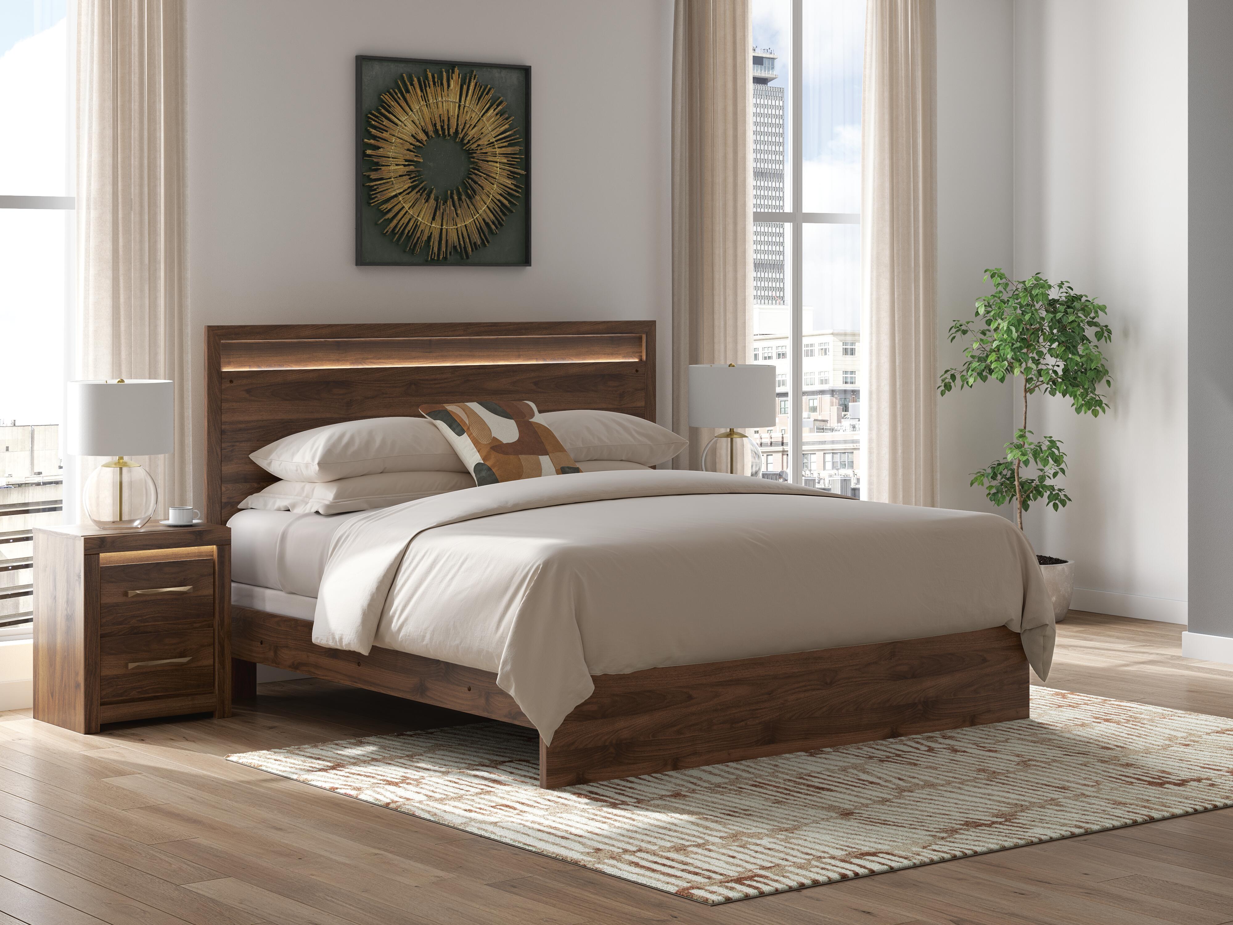 Tampa Furniture Outlet Lutz - Ashley Furniture - Janfyn Bedroom - King Panel Bed / Brown - PCB1010B8