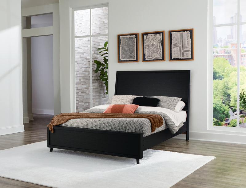 Tampa Furniture Outlet Lutz - Ashley Furniture - Danziar Bedroom - Queen Panel Bed / Black - B1013B2