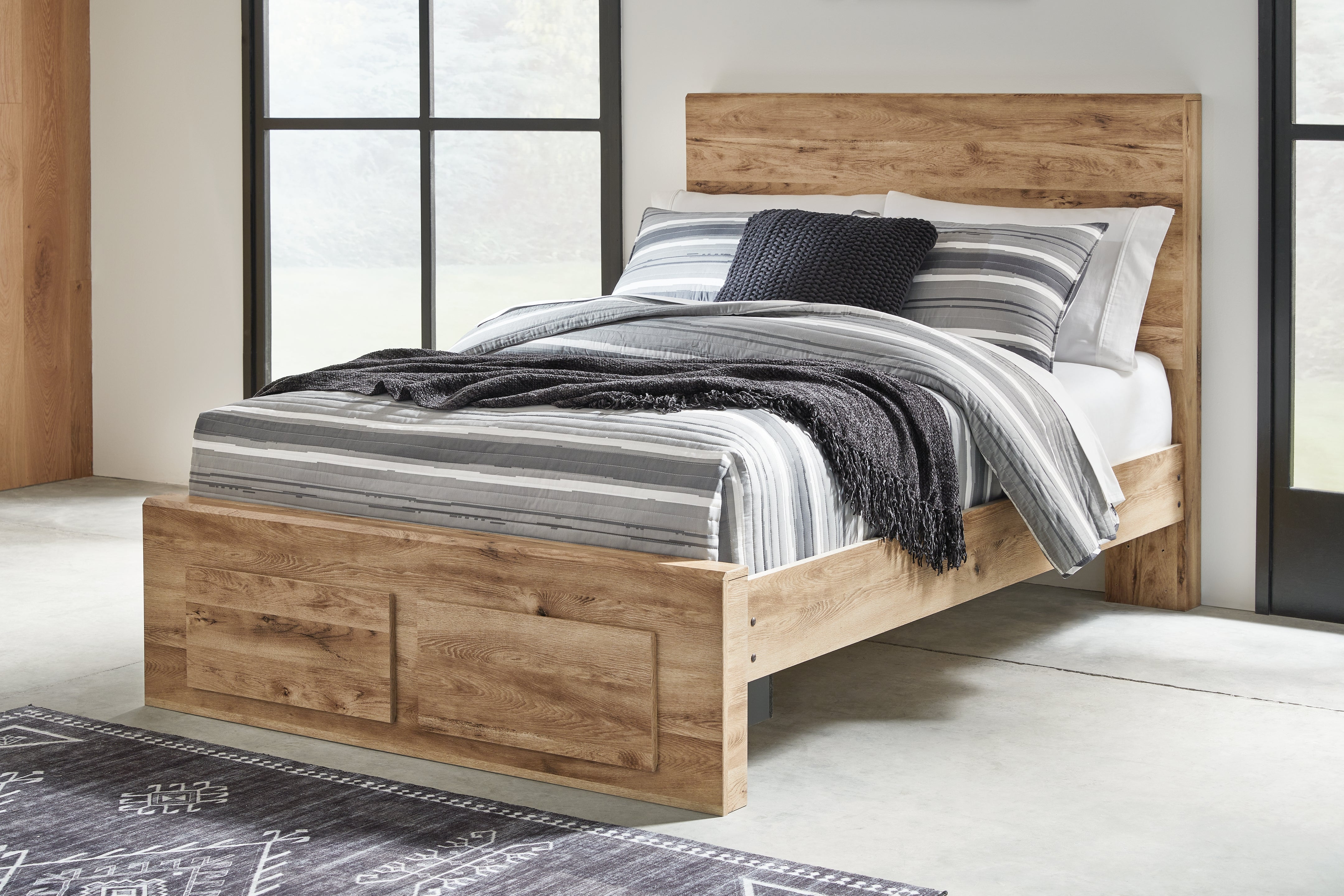 Tampa Furniture Outlet Lutz - Ashley Furniture - Hyanna Bedroom - Full Panel Storage Bed / Tan Brown - B1050B38