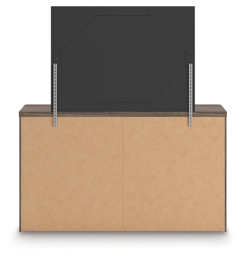 Tampa Furniture Outlet Lutz - Ashley Furniture - Kendanport Bedroom - Five Drawer Chest / Brown/White - PCB1108-46