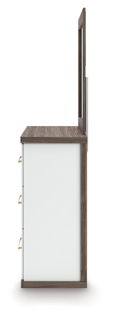 Tampa Furniture Outlet Lutz - Ashley Furniture - Kendanport Bedroom - Dresser and Mirror / Brown - PCB1108B1
