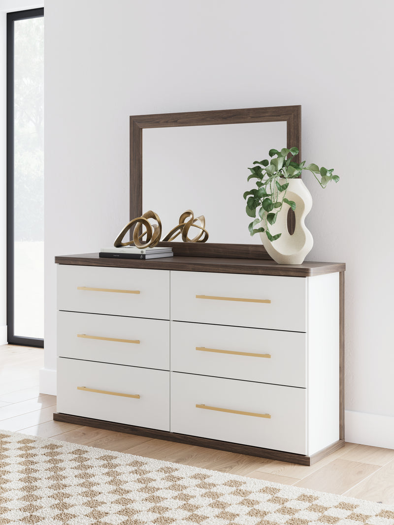 Tampa Furniture Outlet Lutz - Ashley Furniture - Kendanport Bedroom - Five Drawer Chest / Brown/White - PCB1108-46