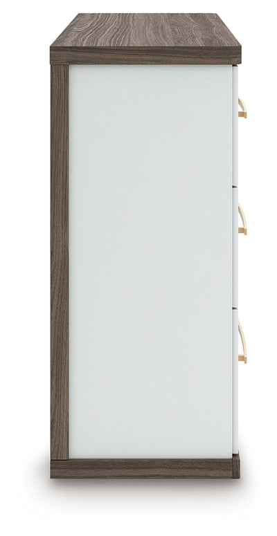 Tampa Furniture Outlet Lutz - Ashley Furniture - Kendanport Bedroom - Six Drawer Dresser / Brown/White - PCB1108-31