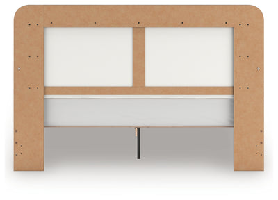 Tampa Furniture Outlet Lutz - Ashley Furniture - Kendanport Bedroom - King Upholstered Bed / White/Brown - PCB1108B8
