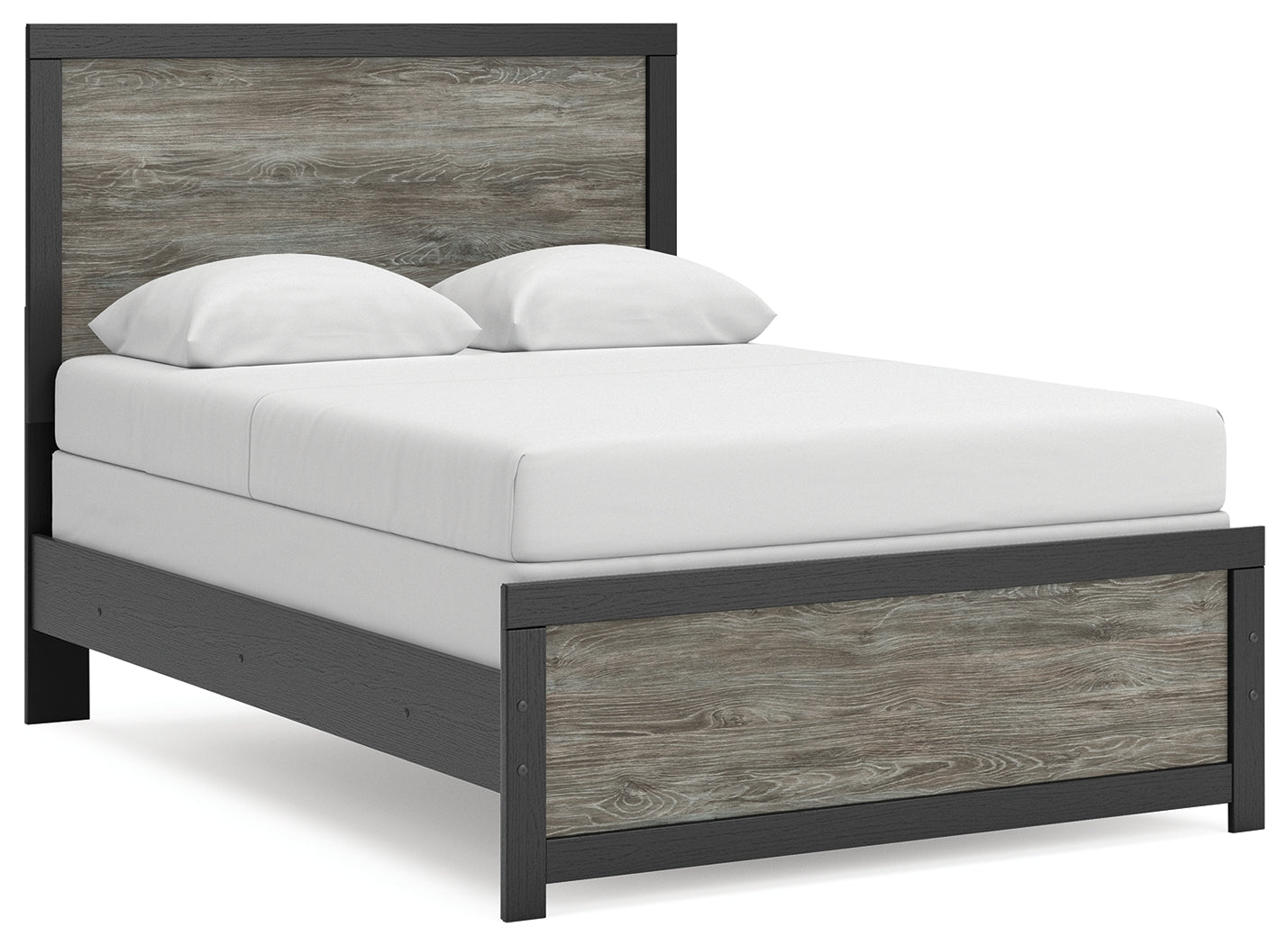 Tampa Furniture Outlet Lutz - Ashley Furniture - Broachmyn Bedroom - Full Panel Bed / Black/Gray - PCB1118B9
