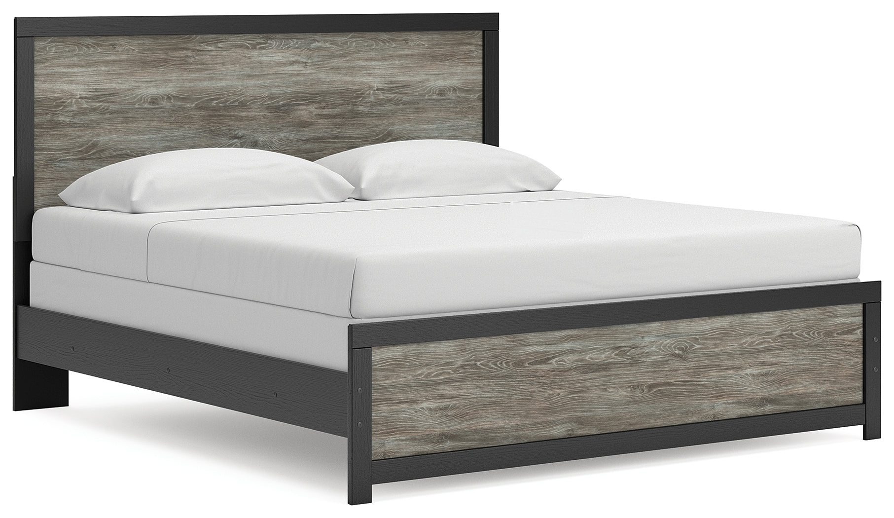 Tampa Furniture Outlet Lutz - Ashley Furniture - Broachmyn Bedroom - King Panel Bed / Black/Gray - PCB1118B7