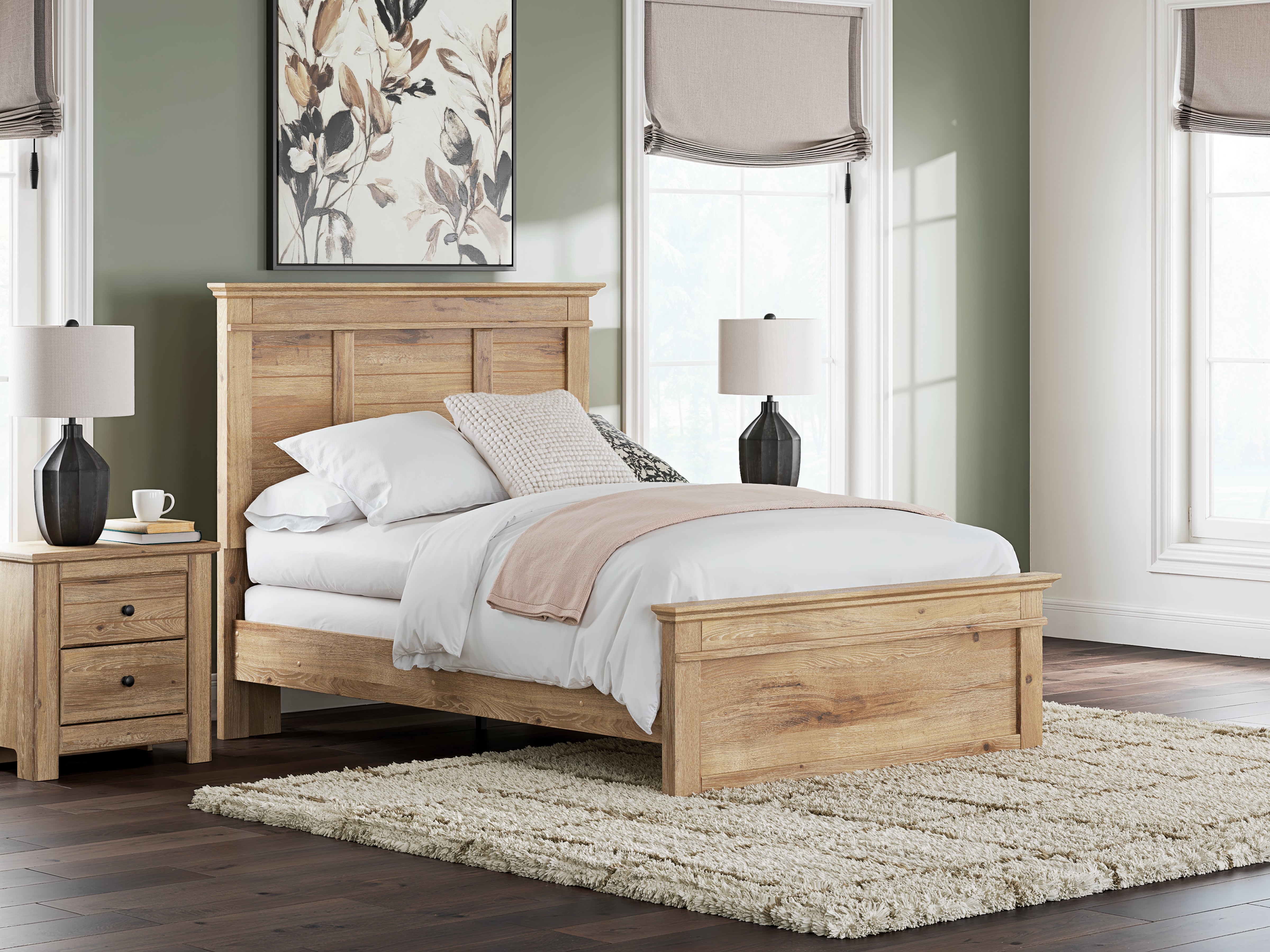 Tampa Furniture Outlet Lutz - Ashley Furniture - Makidern Bedroom - Full Panel Bed / Tan - PCB1170B19