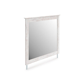Tampa Furniture Outlet Lutz - Ashley Furniture - Makidern Bedroom - Bedroom Mirror / Whitewash - PCB1171-36